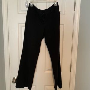 Black bootcut dress pants
